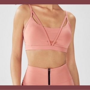 Fabletics Demi Lovato Pink Saoirse Sports Bra
